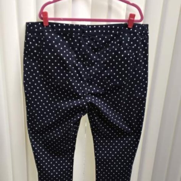 JCP Black polka dot skinny jeans Size 22 W - Picture 2 of 3